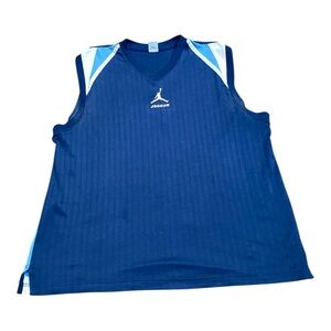 Jordan Navy and Light Blue Sleeveless Top